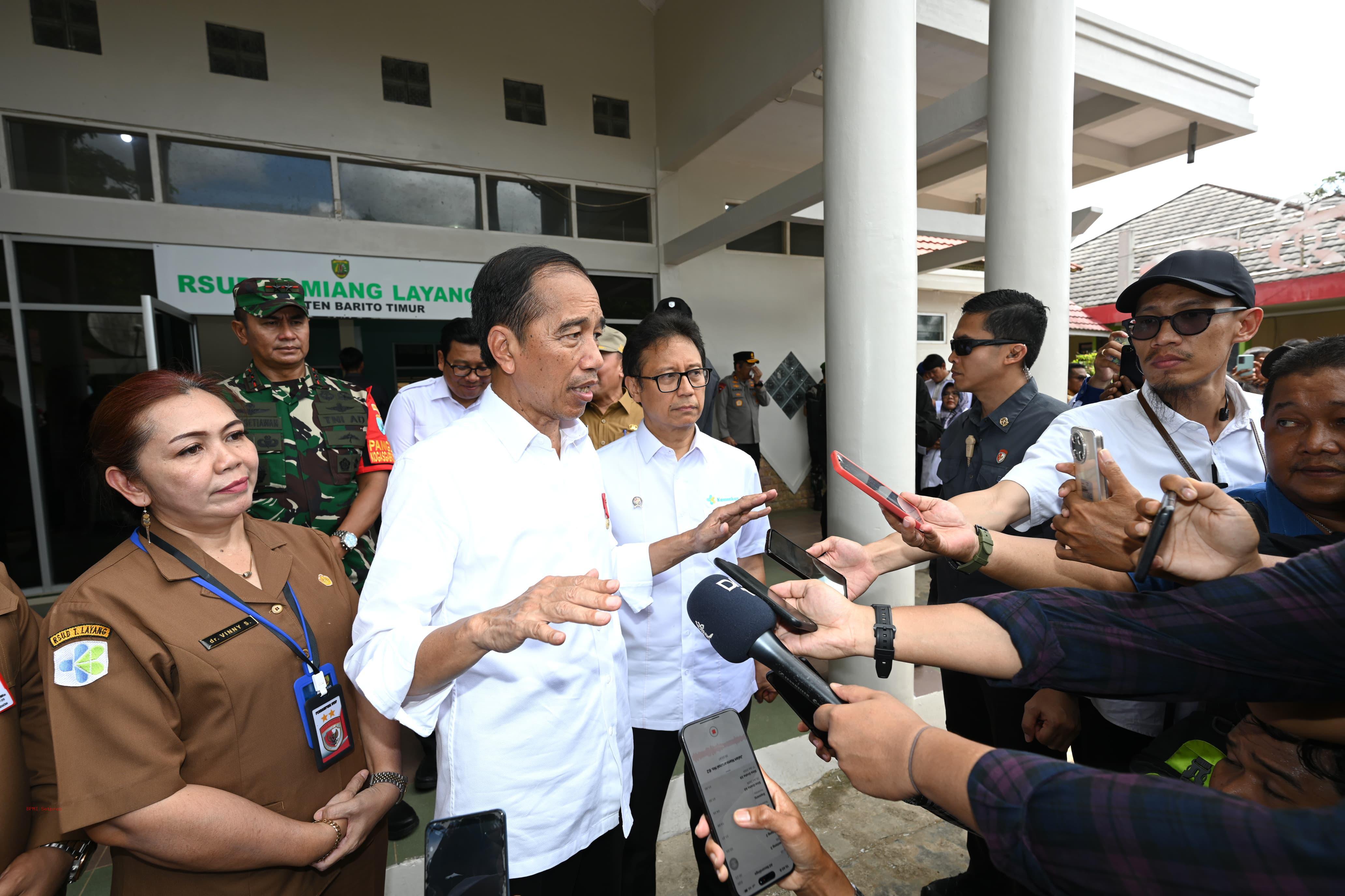 Presiden Jokowi Tinjau Kesiapan RSUD Tamiang Layang Barito Timur